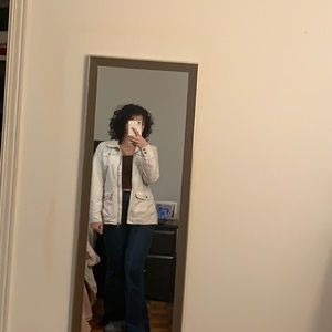 Cream/white jacket technically XXS but I usually wear small and it fits me well